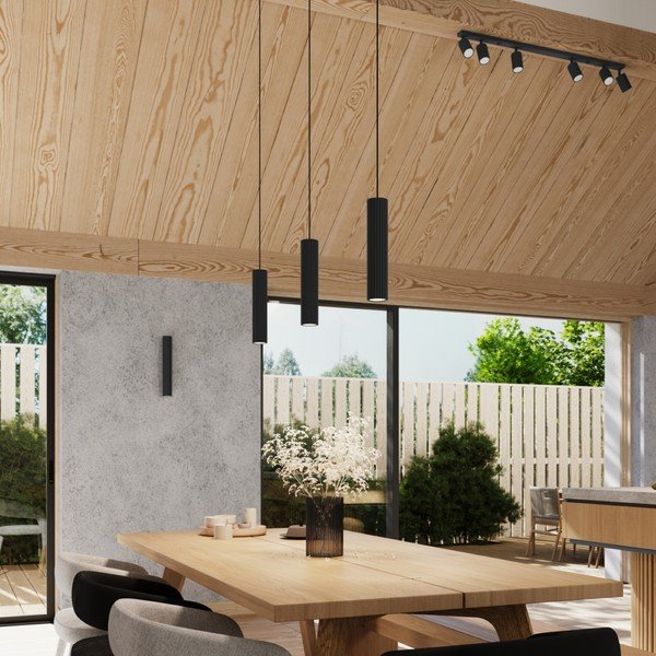 Crna zidna lampa Gleam – Sollux-image-4