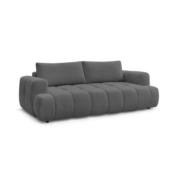 Tamno siva sklopiva/s prostorom za odlaganje sofa 251 cm Fuji – Bobochic Paris-image-3