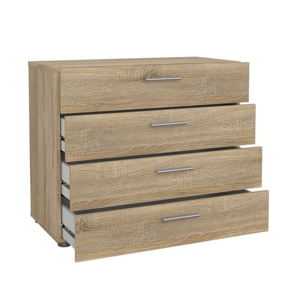 Komoda u dekoru hrasta Tvilum Pepe, 80 x 68 cm-image-3