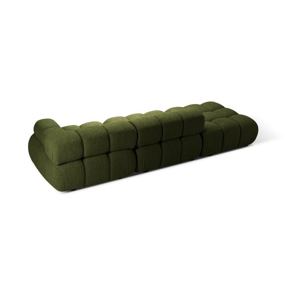 Zelena sofa od bouclé tkanine 288 cm Bellis – Micadoni -image-4