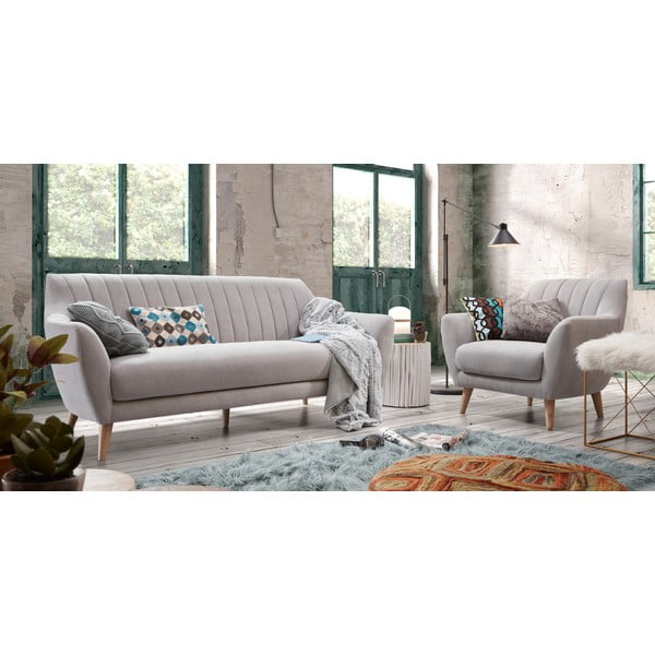 Bijela stolica izrađena od tikovine Kave HomeFilippo, ⌀ 35 cm-image-4