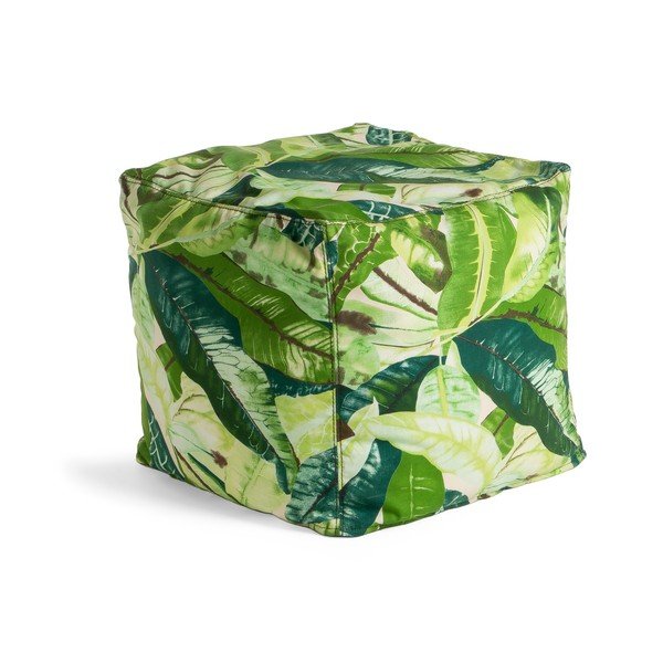 Zeleni puf La Forma Tropical, 45 x 45 cm