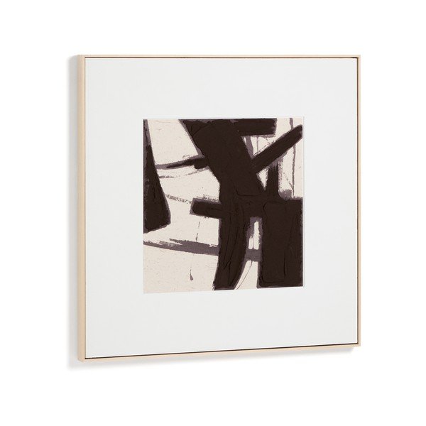 Ručno oslikana slika s okvirom/na platnu 100x100 cm Arilan – Kave Home-image-3