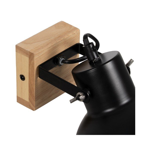 Crna/u prirodnoj boji zidna lampa – Ixia-image-4