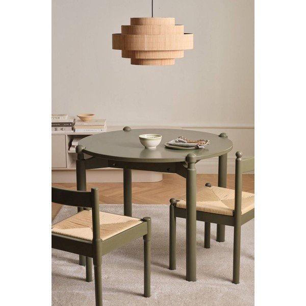 Okrugao blagovaonski stol od masivne bukve ø 100 cm Kitchsoft – Ellos Home-image-1