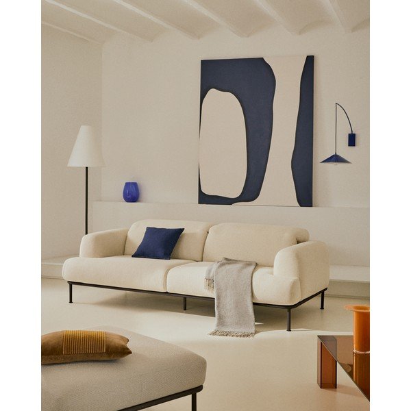 Bež sofa od šenila 234 cm Aurum – Kave Home-image-1