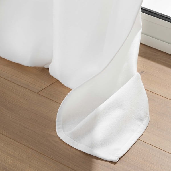 Bijela termo izolacijska zavjesa od mikrovlakana 135x260 cm Micropolar – douceur d'intérieur-image-3