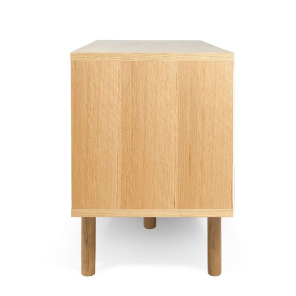 Bijela komoda TemaHome Dann Oak-image-1