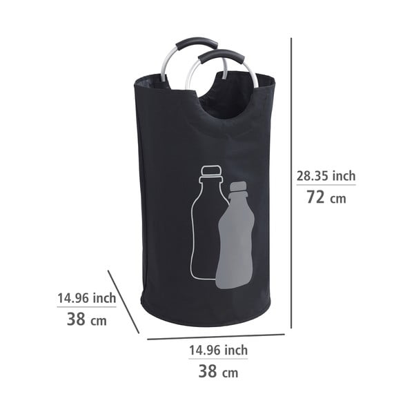 Crna kanta za otpad za staklene boce Wenko-image-2