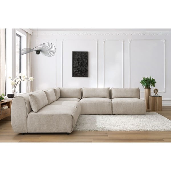 Bež kutna garnitura (varijabilna) Jeanne - Bobochic Paris-image-1