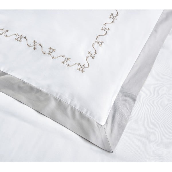 Bijela posteljina za bračni krevet/za produženi krevet od pamučnog satena s uključenom plahtom/6-dijelna 240x220 cm Diana – Mila Home Luxury-image-3