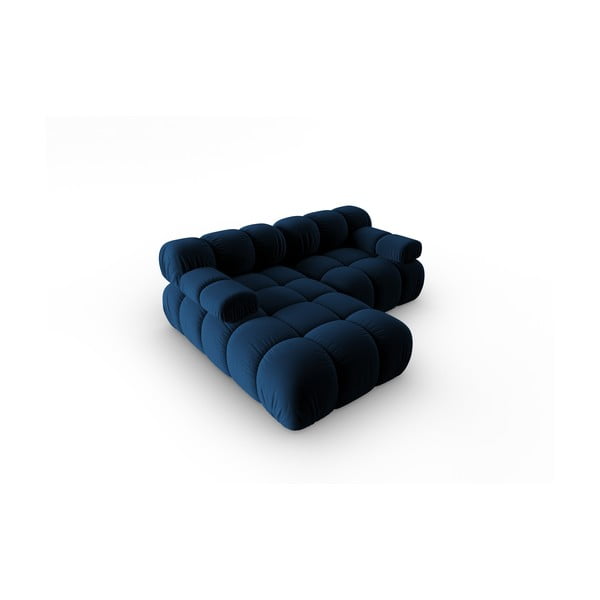 Plava baršunasta sofa 191 cm Bellis – Micadoni Home-image-4