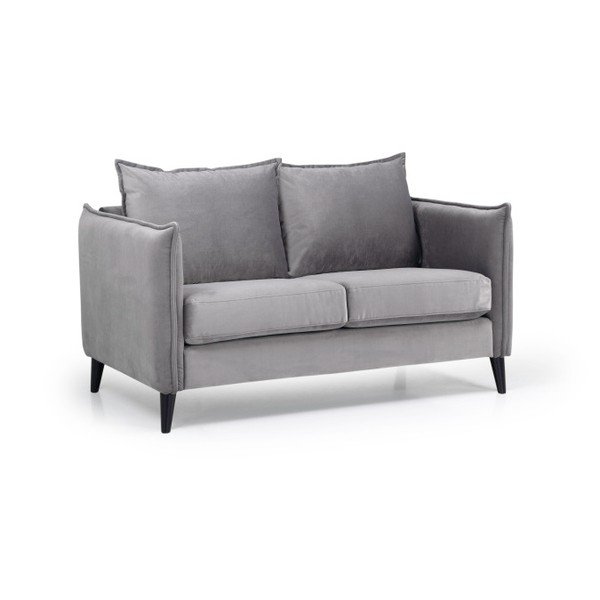 Siva sofa od baršuna Scandic Leo, 145 cm-image-2