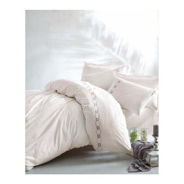 Pamučni set posteljine s krevetom Kaaza, 200 x 220 cm