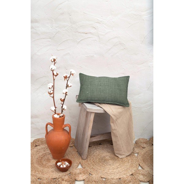 Zeleni ukrasni jastuk Really Nice Things Lino Moss, 35 x 50 cm-image-1