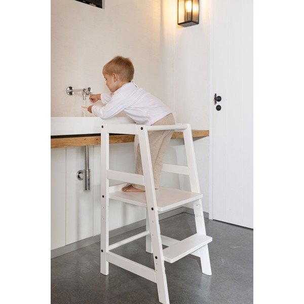 Bijeli toranj za učenje od masivne bukve Forrest – Vipack-image-1