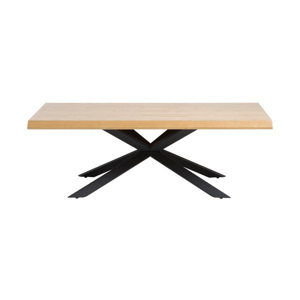 Stolić za kavu s pločom stola u dekoru hrasta u prirodnoj boji 68x130 cm Arno – Unique Furniture-image-3