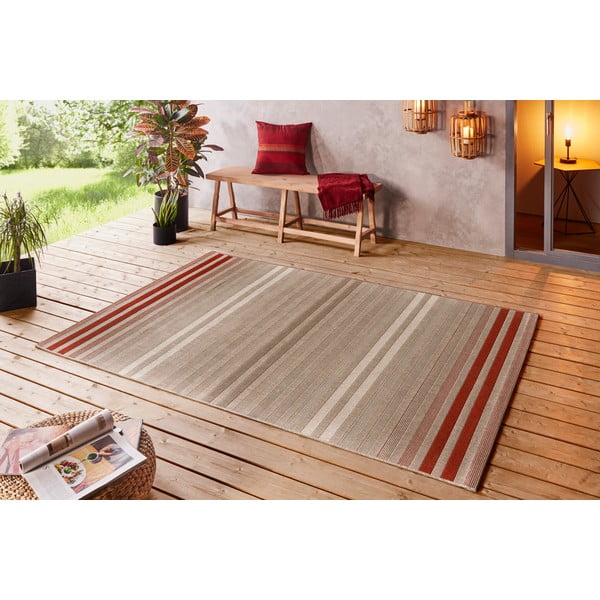 Crveno-krem vanjski tepih NORTHRUGS Paros, 160 x 230 cm-image-4