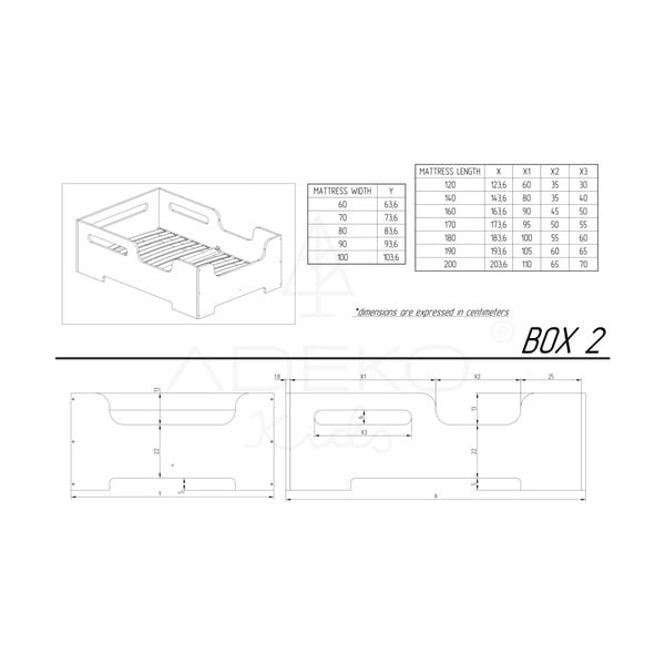 Dječji krevet od borovine 80x200 cm Box 2 - Adeko-image-3