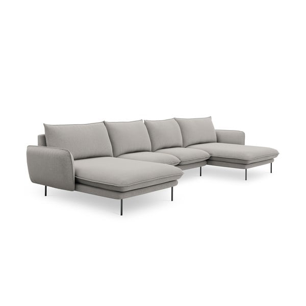 Svijetlosiva sofa u obliku slova U Cosmopolitan Design Beč-image-3