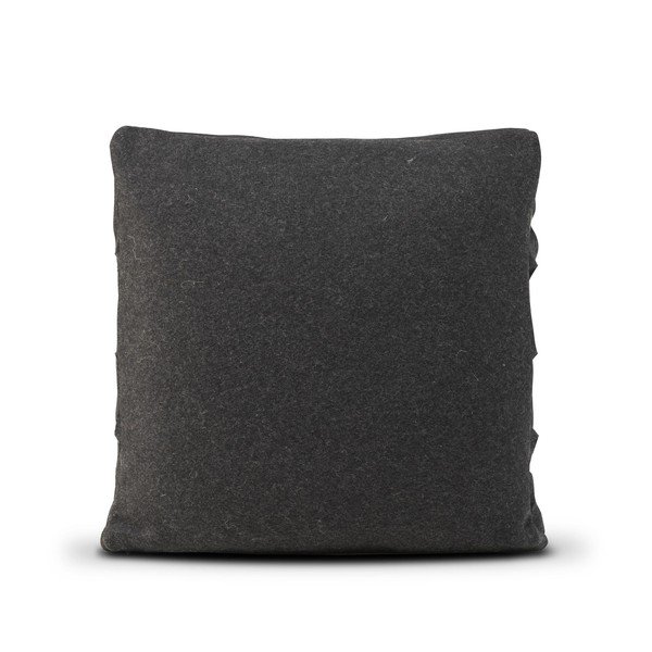 Crna vunena navlaka za jastuk HF Living Felt Structured, 50 x 50 cm-image-1