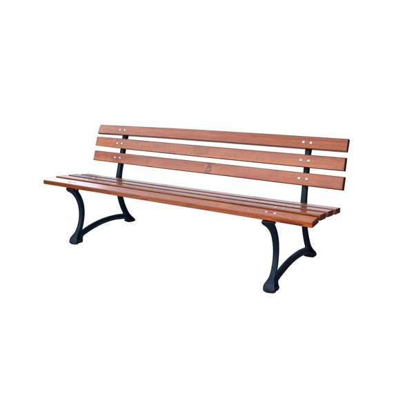 Vrtna klupa od masivnog drveta u prirodnoj boji – Rojaplast