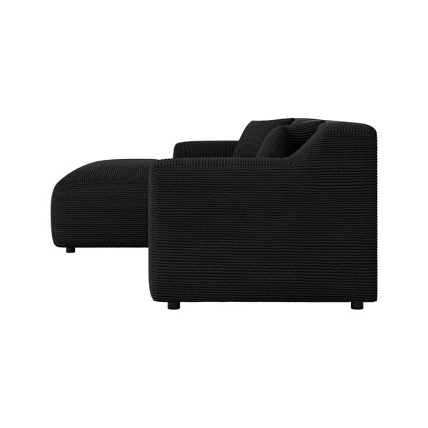 Crna kutna garnitura od samta (s lijevim kutom/s ležaljkom) Martin – Ropez-image-3