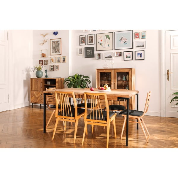 Blagovaonski stol od hrastovine 90x200 cm Abies - The Beds-image-1