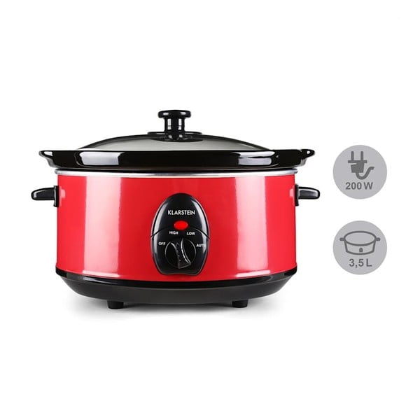 Crveni slow cooker Klarstein Bristol, 3,5 l-image-1