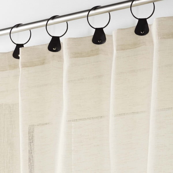 Bež prozirna zavjesa 140x240 cm Linka – douceur d'intérieur-image-1