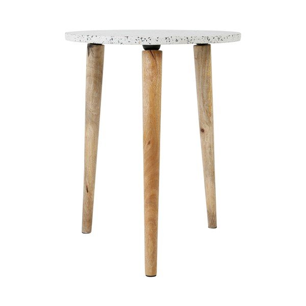 Okrugli pomoćni stol s teraco pločom ø 42 cm Terrazzo - Jardin d'Ulysse-image-3