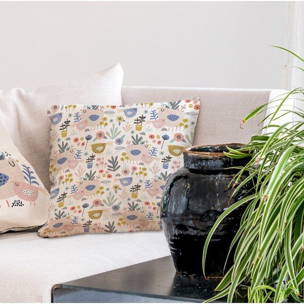 Pamučni jastuk Butter Kings Bird Family, 45 x 45 cm-image-1