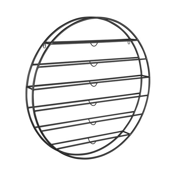 Crni zidni metalni držač za boce vina broj boca 12 kom 80x80x9 cm Redondo – PT LIVING-image-3