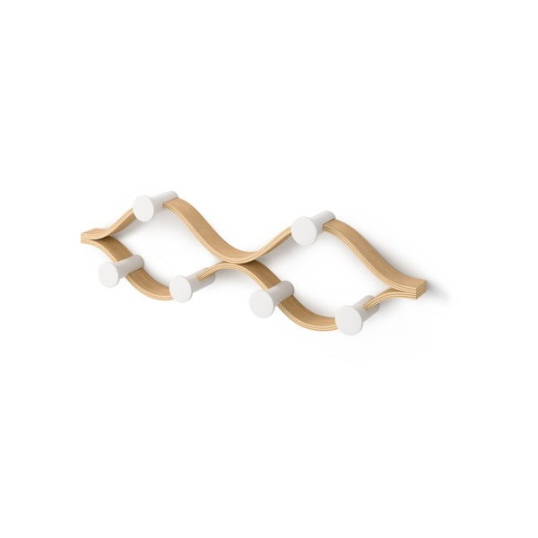 Zidna vješalica od masivnog kaučuka u prirodnoj boji Montage – Umbra-image-2