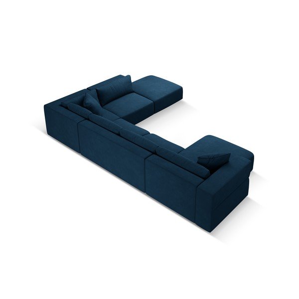 Plava kutna garnitura (s desnim kutom/u obliku slova "U") Esther – Milo Casa-image-3