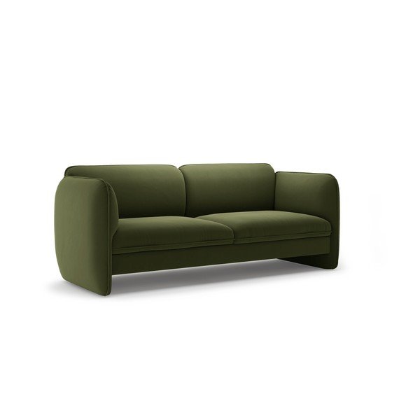 Zelena baršunasti sofa 204 cm Georgia – Micadoni -image-2