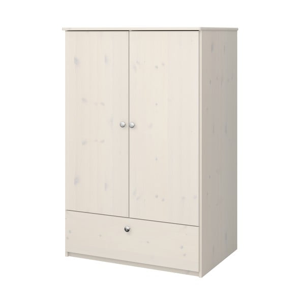 Bijeli dječji ormar od borovine 80x123 cm Memphis - Tvilum-image-1