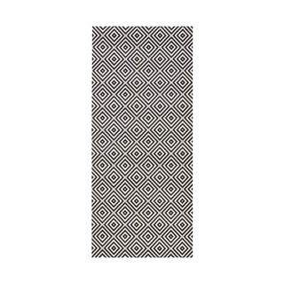 Crno-bijeli vanjski tepih NORTHRUGS Karo, 80 x 200 cm