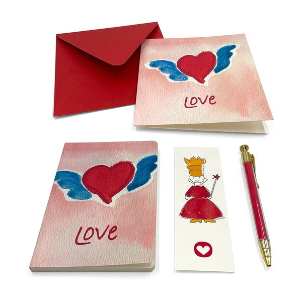 Poklon set za pisanje želja Heart and Prince – Kartos