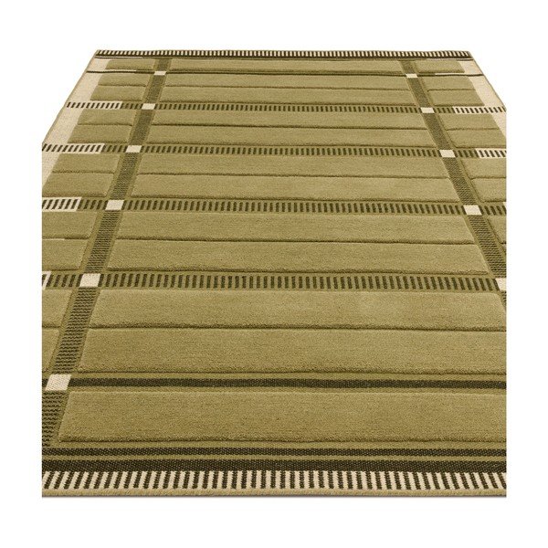 Zeleni/bež ručno rađen vunen tepih 120x170 cm – Asiatic Carpets-image-3