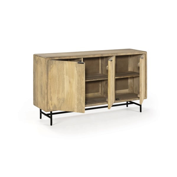 Komoda od masivnog manga u prirodnoj boji 150x85x40 cm Mundra – MOME-image-3