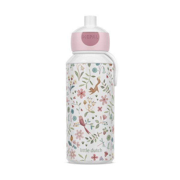 Bijela/ružičasta plastična dječja boca 400 ml Fairy Wonders – Mepal