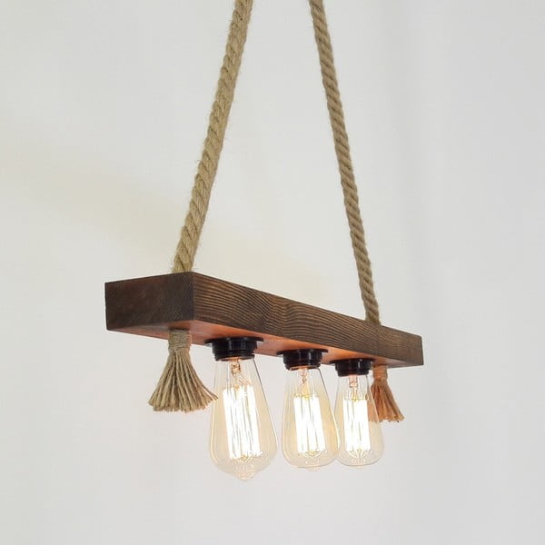 Drvena stropna viseća svjetiljka Kutuk-image-4