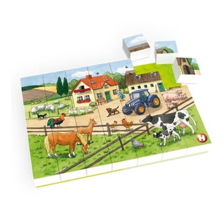 Dječje puzzle Hubelino Život na farmi