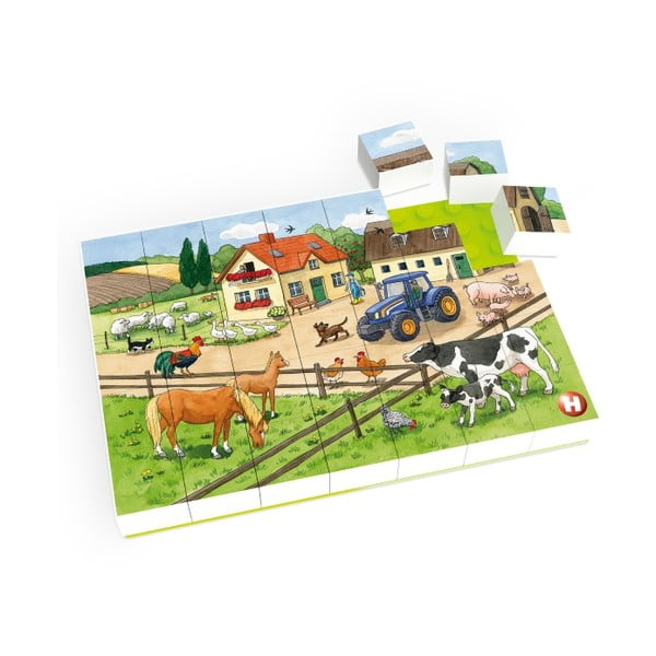 Dječje puzzle Hubelino Život na farmi