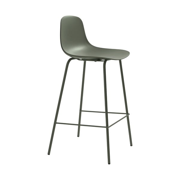 Kaki zelena plastična barska stolica (visine sjedala 67,5 cm) Whitby – Unique Furniture