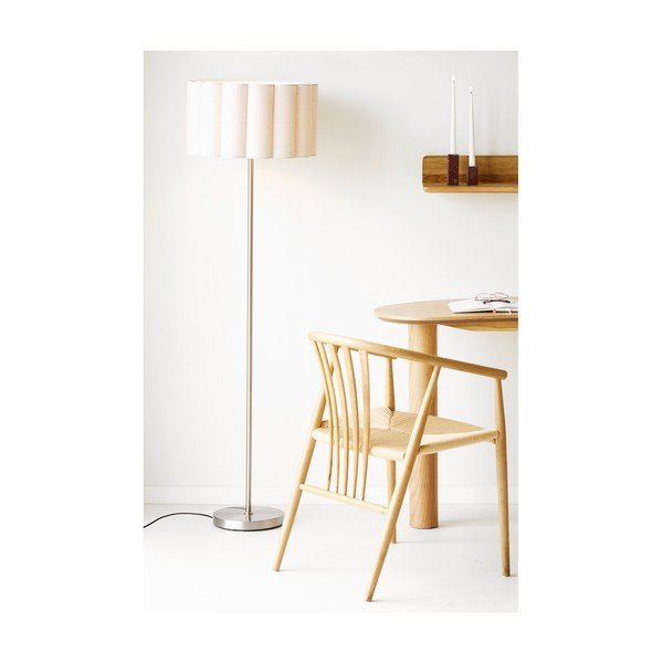 Bež/u srebrnoj boji lanena stojeća svjetiljka (visina 150 cm) Wattom – House Nordic-image-2