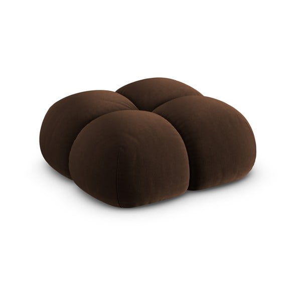 Tamno smeđi baršunast tabure Loretto – Cosmopolitan Design-image-2