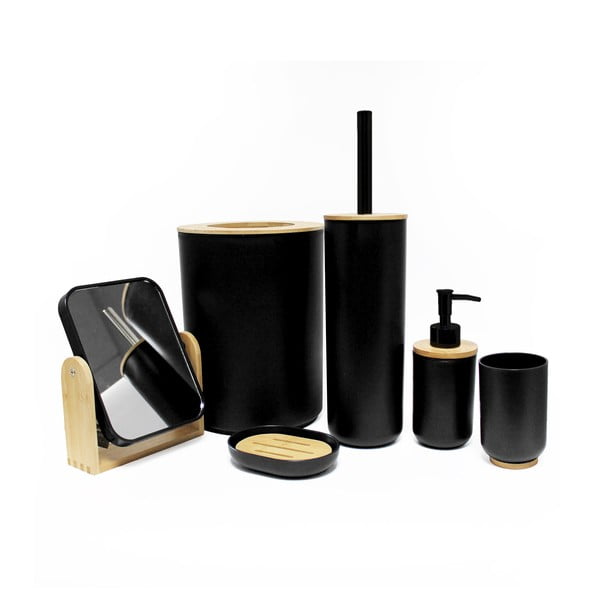 Crna plastična čaša za četkice za zube Smart – douceur d'intérieur-image-1