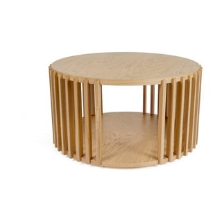 Stolić za kavu od hrastovine Oakman Drum, ø 83 cm